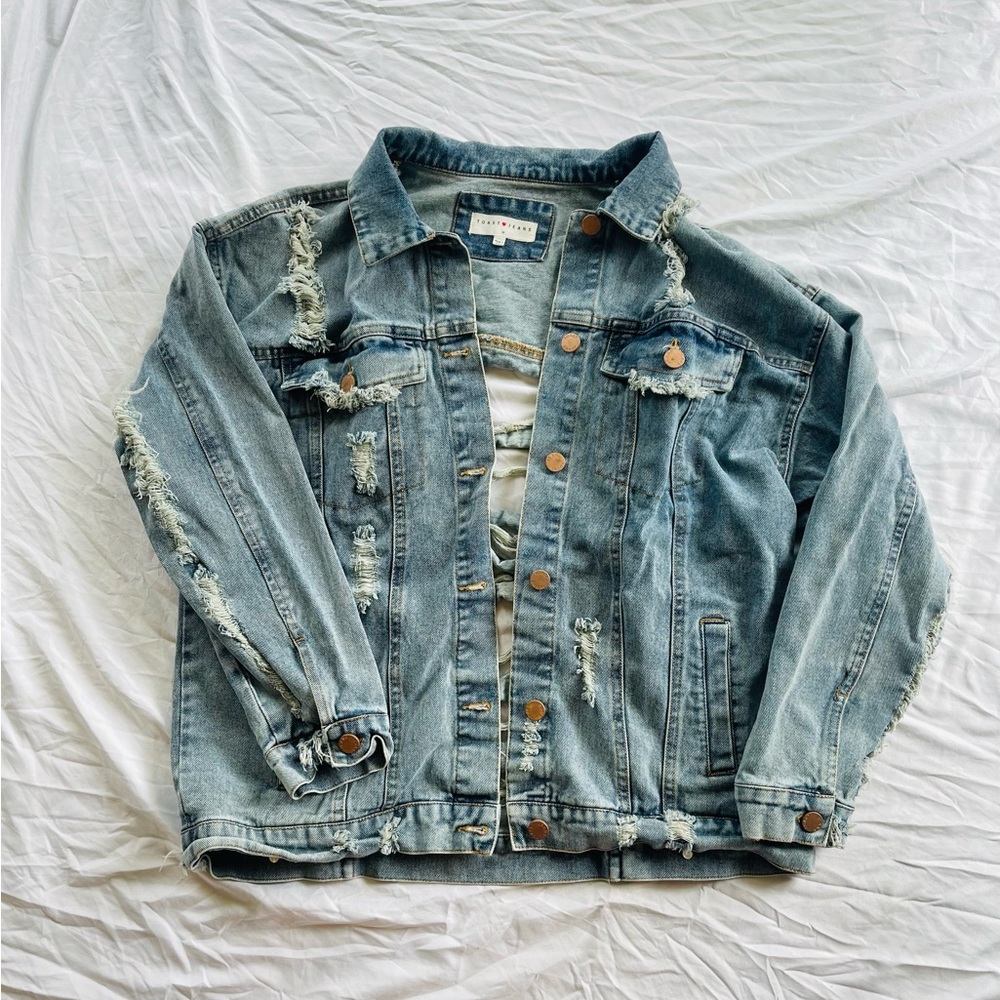 Distressed Jean Jacket